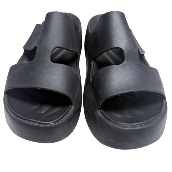 Black Crocs Getaway Platform H-Strap Sandals – Women’s Size 8 – fits 7.5 Wide - Picture 9 of 10